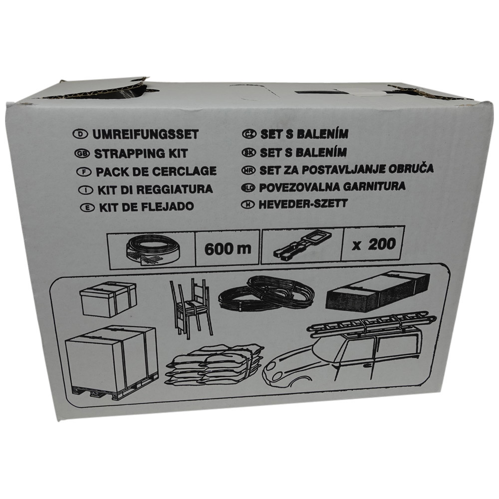 UMREIFUNGSSET "Z" 600M X12MM PP-BAND + 200 KU-SCHNALLEN